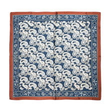 Load image into Gallery viewer, Shiny Navy Blue Paisley Bandana