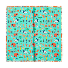 Load image into Gallery viewer, Silk Neck Scarf - African animal design