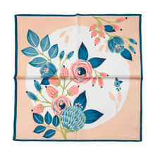 Load image into Gallery viewer, Subtle Floral Design Silk Neck Scarf
