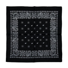 Load image into Gallery viewer, paisley-cotton-bandanna-black.jpg
