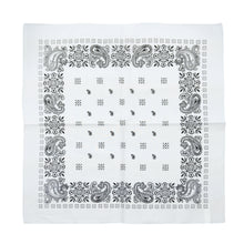 Load image into Gallery viewer, paisley-white-cotton-bandana.jpg