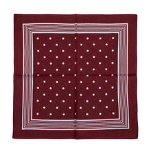 Load image into Gallery viewer, maroon-dot-print-bandana.jpg