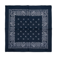 Load image into Gallery viewer, navy-blue-paisley-bandana.jpg