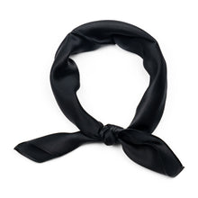 Load image into Gallery viewer, Black Silk Neck Scarf