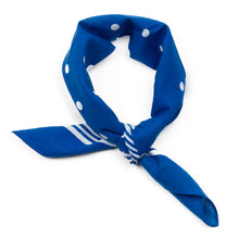 Load image into Gallery viewer, Blue Dot Cotton Bandana