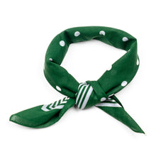 Load image into Gallery viewer, Green Dot Paisley Bandana