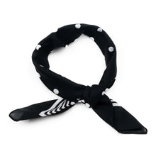 Load image into Gallery viewer, Black Dot Cotton Bandana
