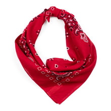 Load image into Gallery viewer, Classic Red Cotton Bandana