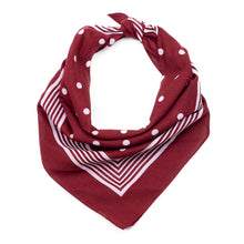 Load image into Gallery viewer, Maroon Dot Cotton Bandana