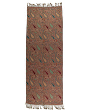 Load image into Gallery viewer, Aqua Orange Paisley Shawl/scarf