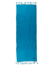Load image into Gallery viewer, Olympic Blue 100% Raw Silk Shawl