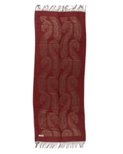 Load image into Gallery viewer, Red and Gold Tassel Shawl