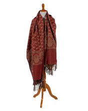 Load image into Gallery viewer, Wool Crimson Shawl Wrap

