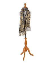 Load image into Gallery viewer, navy-blue-elephant-print-scarf.jpg