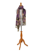 Load image into Gallery viewer, violet-elephants-shawl-wrap.jpg