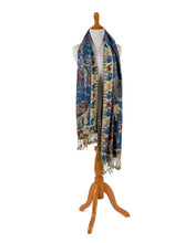 Load image into Gallery viewer, Blue Elephant Shawl