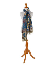 Load image into Gallery viewer, Blue Elephant Shawl