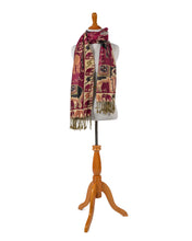 Load image into Gallery viewer, red-elephant-paisley-scarf.jpg