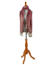 Load image into Gallery viewer, merlot-tassel-scarf-wrap.jpg