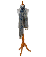 Load image into Gallery viewer, Teal Tassel Shawl