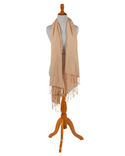 Load image into Gallery viewer, Goldenrod 100% Raw Silk Shawl