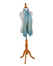 Load image into Gallery viewer, Sky Blue Flower Print Shawl