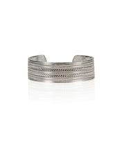 Load image into Gallery viewer, Silver Plated Double Rope Cuff