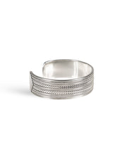 Load image into Gallery viewer, Silver Plated Double Rope Cuff