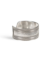 Load image into Gallery viewer, Triple Cross Braid Silver Cuff
