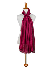 Load image into Gallery viewer, lightweight-red-sheer-scarf.jpg