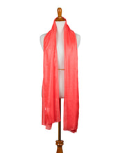 Load image into Gallery viewer, Salmon Sheer Silk Scarf