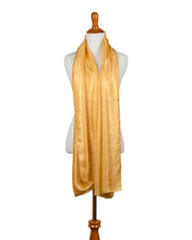 Load image into Gallery viewer, Yellow/Gold Sheer Silk Scarf