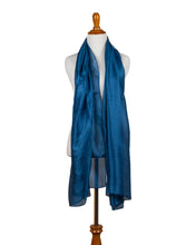 Load image into Gallery viewer, Royal Blue Sheer Silk Scarf