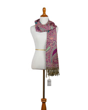 Load image into Gallery viewer, pink-and-ocean-paisley-shawl.jpg