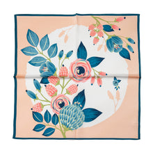 Load image into Gallery viewer, Subtle Floral Design Silk Neck Scarf
