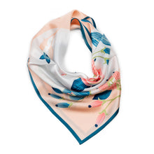 Load image into Gallery viewer, floral-pink-silk-bandana.jpg
