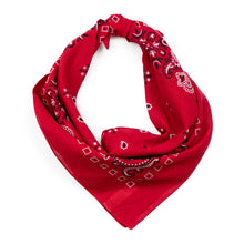 Load image into Gallery viewer, Classic Red Cotton Bandana
