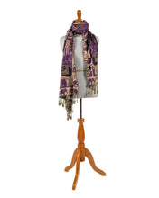 Load image into Gallery viewer, violet-elephants-shawl-wrap.jpg
