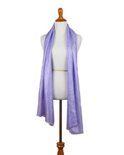 Load image into Gallery viewer, Lavender 100% Sheer Silk Scarf
