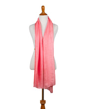 Load image into Gallery viewer, Strawberry 100% Sheer Silk Scarf
